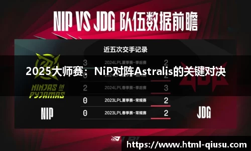 2025大师赛：NiP对阵Astralis的关键对决